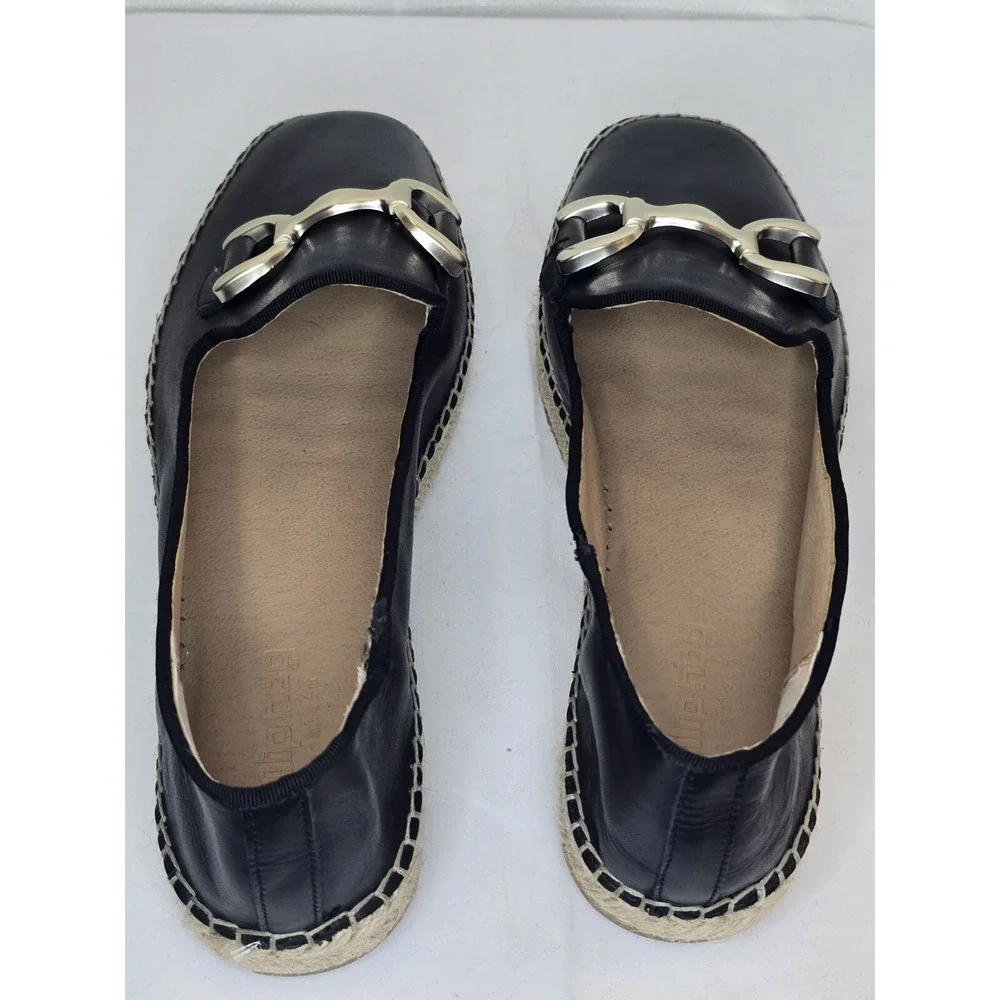Philip Hog Stockholm Black Loafers Flats Slip On Women Shoes Womens EU 40 US 9.5
